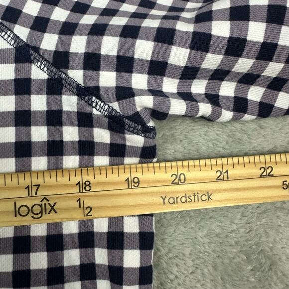 Draper James Size M Womens Black Gingham Crewneck Natalie Sweatshirt - Picture 7 of 7